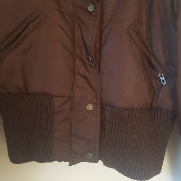 Steve Madden bomber brown jacket - Picture 3 of 8